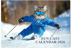 Funny Cat Calendar 2026 A4 12 Month to View Wall Calendar 2026 Perfect for Schools, Offices, and Homes Papa Prints