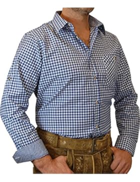 trenditionals Trachtenhemd Martin kariert mit edlen Karo Kontrasten Übergröße 4XL - 8XL