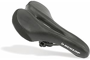 DUNLOP SPORTS Dunlop Bike 871125241968 Sillin para Bicicleta de Carretera, Unisex Adulto, Negro, 29x17