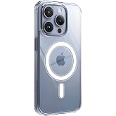 Lavderuar iPhone 13 Pro i&ccedil;in Magsafe ile Uyumlu Şeffaf Kılıf Kristal Materyal Polikarbonat MGSF001 Arka Kısım ve Silikon Kena