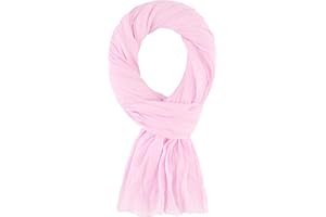 ALLEE DU FOULARD Pañuelo Cabeza Mujer Elegante 100% algodón 200x110 Cm - Bufanda Color Sólido para Primavera, Otoño e Invierno - Fular, Chal, Mantón, Estolas y Cachecol - Bufandas y Chales para Mujer