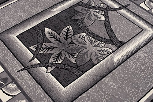 DESIGNER TEPPICH WOHNZIMMER TEPPICH SCHÖN MUSTER IN GRAU CREME (300×400 cm) - 3