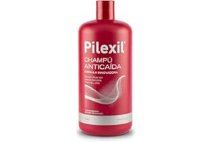 PILEXIL ANTICAIDA - Champú Anticaída 900 ml, Tratamiento de Uso Frecuente, Frena la Pérdida del Cabello, Normaliza su Ciclo, Gran Eficacia, para Hombres y Mujeres
