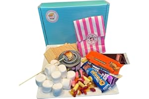 ANNIE'S SWEETS AND TREATS S'mores Marshmallow Toasting Kit Chocolate Smores Box for Birthday Xmas Eve - 3rd Edition - All You Need To Make Luxury American S'Mores