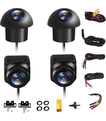 Acouto 360 Camera for Car 360° Panoramic Car Camera System - 1080P