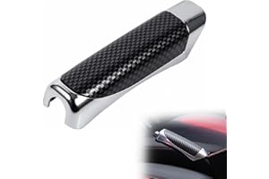 WJELET Handbrake Cover, Universal Handbrake Grips Protector, Car Handbrake Cover Decorative Cap, Comfortable ABS Interior Trim Compatible With Most Vehicles