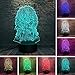 Produktbild dwqerwre 3D Nachtlampe Eddard Stark Throne Game of Thrones Ein Lied von Eis und Feuer 3D 7 Farbwechsel LED-Nachtlicht Schlafstimmung Lampe Mann Jungen Geschenke