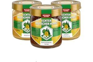 FOXCUP Zestaw 3 szt. prawdziwego niemieckiego miodu | 500 g miodu kwiatowego + 500 g miodu letniego kwiatu + 500 g ciemnego stroju letniego