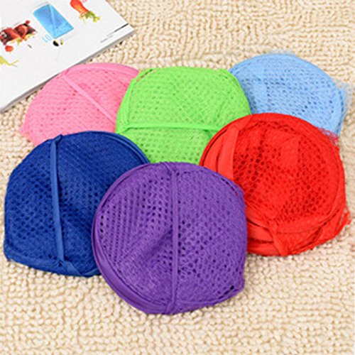 Große Faltbare Wäschekorb Wäsche Wäschetonne Waschen Tasche Mesh-Lagerung – Grün - 6