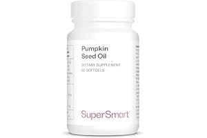 ‎SUPERSMART Supersmart - Pumpkin Seed Oil - For Healthy Prostate and Urinary Tract - Accelerates Hair Growth | Non-GMO & Gluten Free - 60 Softgels