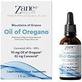 Zane Hellas 50% Olio di origano. Puro Olio Essenziale Greco Puro di Origano .86% Carvacrolo Min. 82mg Carvacrolo per porzione