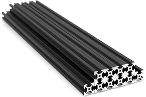 IMETRX Profil en aluminium 20x20 1000mm (10pcs / pack) 2020 profil en aluminium V - Groove norme européenne pour imprimantes 3D, machines de gravure CNC et laser