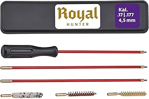 ‎ROYAL HUNTER Royal Hunter® - Waffenreinigungsset, für Kaliber I 4,5 mm .17 .177 I 5,56mm .22 .223 I 7,62mm .30 .308 I 9mm .38 .357 .380 I zur Waffenpflege & Laufreinigung