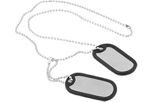 NANDEYIBI US Army Dog Tags with Silencer, Dog Tags