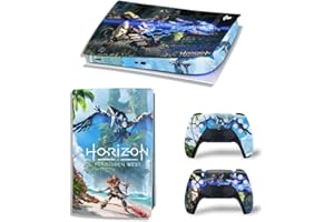 Kit de vinilos Extra Resistentes MaD Vision® para PlayStation 5 (PS5) Digital| Set de vinilos Mate para Consola + 2 mandos - para Horizon Forbidden West