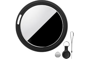 Bnlei Localizador Smart Air Tracker Tag Funciona con Apple Buscar (Solo iOS), Batería de Repuesto Incluida, Rastreador para Llaves, Coche, Bicicleta, Cartera, Perros (Negro Grafito, Paquete de 1)