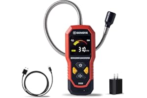 SENSYX Rechargeable HVAC Refrigerant Leak Detector, Halogen Freon Sniffer, Air Conditioning Detection, Automotive Gas Finder (SFD200 Refrigerant Detector)