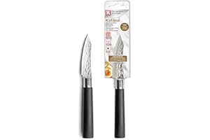 RICHARDSON SHEFFIELD - Couteau d'office - Katana - Acier inoxydable 13 C, Finition Satinée - Lame 8 cm - Noir