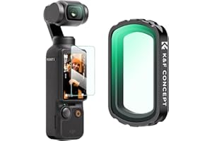 K&F Concept Filtros Magnéticos UV Compatible con dji Osmo Pocket 3 Creator Combo (Aluminio)
