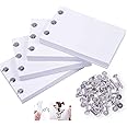 Larcenciel Blank Flip Books w/Screws, 400 Sheets (800 Pages) Premium Flipbook Animation Paper, No Bleed Flipbook Kit Work with Light Pad for Sketching, Drawing, DIY Cartoon, Comic Book, Craft for Kids