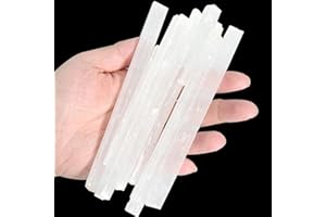 ORIENTREA 200 g naturalnego selenitu, 15 do 16 cm, selenit, kamień kryształowy selenitu, naturalne kamienie szlachetne, kamień mydlany, kryształ leczniczy, kamień troski