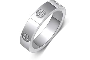 Yifnny Liebesring, Damen-Edelstahl-Ring Paar Ringe Valentine's Day Ring-Schmuck Verlobungsringe Eheringe Männer Kreuz Ringe Versprechen Ringe für Frauen Geschenk-Schmuck
