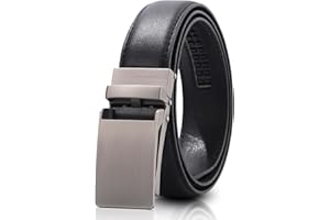 Coubeau Ceinture Enfant Garçon en Cuir pour Adolescent Garçon Ceinture à Cliquet Facile à Glisser