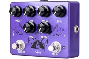Caline CP-80 - Pedal de efectos de guitarra Ragnarok Reverb & Delay