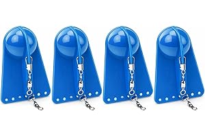 SPYMINNPOO Fishing Diving Boards, Adjustable Depth Trolling Sinker for Deep Sea & Boat Fishing, Heavy Duty Diver Planer(Blue)