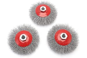 CENPEK 3 pz M14 Coppa Nodo Intrecciato Acciaio Crimp Filo Ruota Spazzola per Smerigliatrice Angolare Strumento Spazzole Filo Spazzola di Pulizia Utensili a