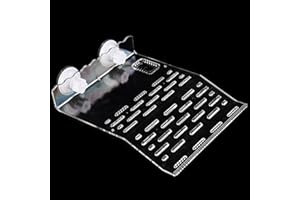 WADY Piattaforma Tartaruga, Piattaforma Galleggiante Isola Galleggiante per Tartaruga Rettile con Ventose, Acquario Serbatoio Decor Habitat Ornamento per Tartarughe per Terrari tartaruga, (trasparente)