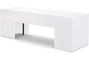 ‎HUSSENKÖNIG Hussenkönig Premium Biertischhussen 50cm Luna Hussen für Biertisch Biertisch-Husse Bierzeltgarnitur Hussen Weiß