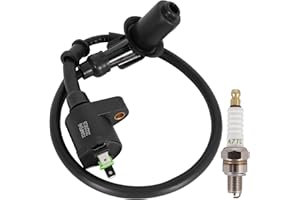 JIAYAN Racing Ignition Coil Electrode Spark Plug for 50cc 80cc 90cc 110cc 125cc 150cc Moped Scooter Chinese ATV Go Kart Pit Dirt Bike Engine Motorcycle High Performance