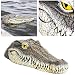 Produktbild Vuffuw 13 Zoll Alligator Pool Float, Decoy Alligator Kopf mit reflektierenden Augen, Schwimmkrokodil für Pool, Teich, Garten und Terrasse