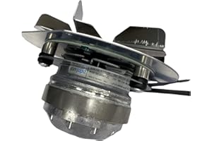 eRicambi Extracteur de fumées pour poêles à granulés, avec Encoder EBM R2E150-AN91-13, ventilateur Ø 150 mm, puissance 32 W, tours jusqu'à 2400 tr/min. Portée maximale : 185 m3/h