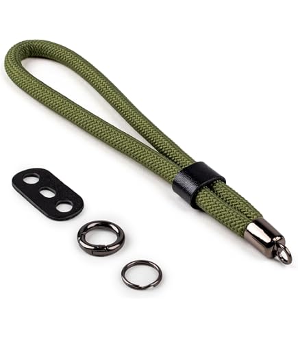Sangle Appareil Photo Vintage 100cm Nylon Vert Armée - Eorefo Pour Reflex Et Hybrides