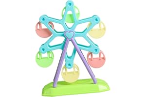 SGerste Giocattolo ruota panoramica per uccelli, ruota foraggiatrice per pappagalli grandi, giocattoli per il foraggiamento per pappagalli giocattolo per spuntini pappagalli grandi uccelli