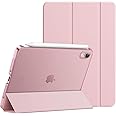 JETech Case for iPad mini (A17 Pro, 2024 Model, 7th Generation) / mini 6 (2021 Model, 6th Generation), Slim Stand Hard Back Shell Smart Cover with Auto Wake/Sleep (Pink)
