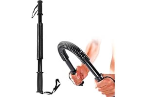 Starbover Biegehantel für Krafttraining Schwarz, Armdrücken Brustmuskel Trainingsgerät, Power Twister, Königsfeder, Armtrainer für Zuhause