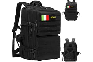 Delgeo Zaino Tattico Militare da 45L,Zaino di Grande Capacità,Impermeabile Pieghevole per Alpinismo,Escursionismo,Campeggio e Viaggi