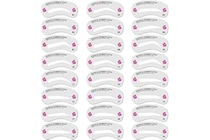BOBOZHONG Augenbrauen Schablonen Set,24 Formen Augenbrauen Schablone, Augenbrauen Form Schablonen Wiederverwendbares DIY Make up Werkzeug Set,für Makeup Schöne Augenbrauen