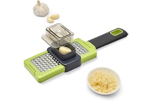 Lipaux Macina aglio, alternativa ideale allo spremiaglio o al bilanciere, antiruggine e lavabile in lavastoviglie, grattugia da cucina per aglio e zenzero, facile da spremere e pulire,