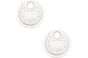 ECSiNG 2 szt. Narzędzie do pomiaru szczeliny świecy zapłonowej narzędzie do regulacji szczeliny świecy zapłonowej metryczny miernik imperialny szczelina świeca zapłonowa moneta pomiarowa moneta ze