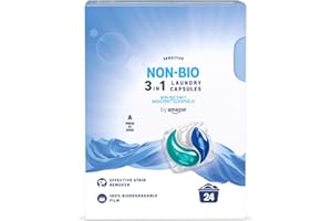 by Amazon Non-Bio Laundry Capsules 3-in-1, 24 Washes