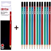 Rotring Mercanlı Kurşun Kalem 12 Li + Rotring Kırmızı Kopya Kalemi 12 Li