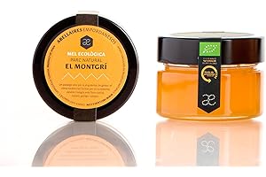 ABELLAIRES EMPORDANESOS Miel ecológica del Parque Natural del Montgrí | 100% natural, artesana, cruda y sin pasteurizar. Origen Empordà, Cataluña, España. Miel directa del apicultor. (Tarro cristal 150 gr.)