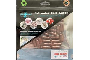 searigs™ Fish Blood Natural sea fishing Bait Capsules for attracting Cod, Bass, Conger, Ray, Pike and Flatfish x25 Capsules