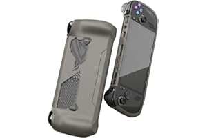 Skull & Co. GripCase Ally for ROG Ally X: A Soft Protective Case with Textured Grips Full Protection and Stand, Shock-Absorption Non-Slip and Anti-Scratch Cover Design - Coyote Gray