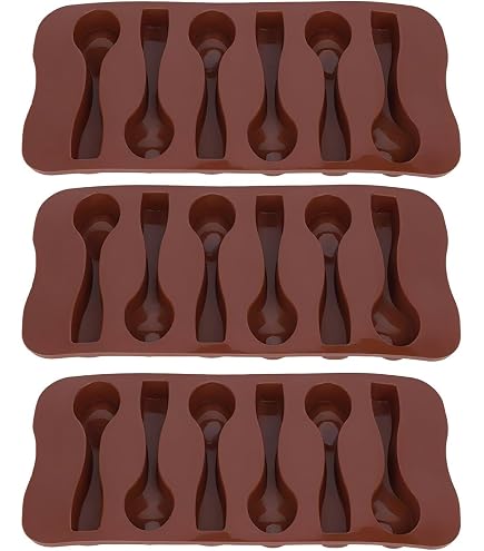 3-teilige Silikon-Backform In Löffel-Form – Antihaft, Spülmaschinenfest