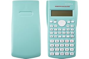 DAKEXIONG KK-82MS-D Calculatrice Scientifique Portable avec 240 Fonctions Affichage à Deux Lignes pour Fournitures de rentrée Scolaire, étudiants, Enseignants, Affaires, Bureau, Maison (Vert)